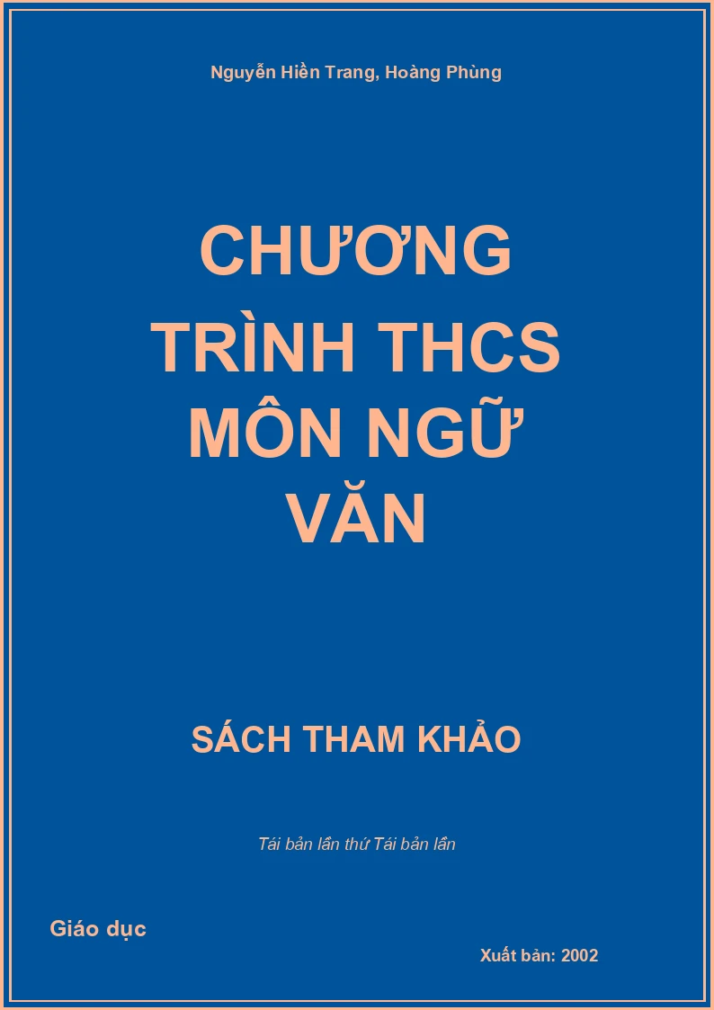 Chương trình THCS môn Ngữ văn