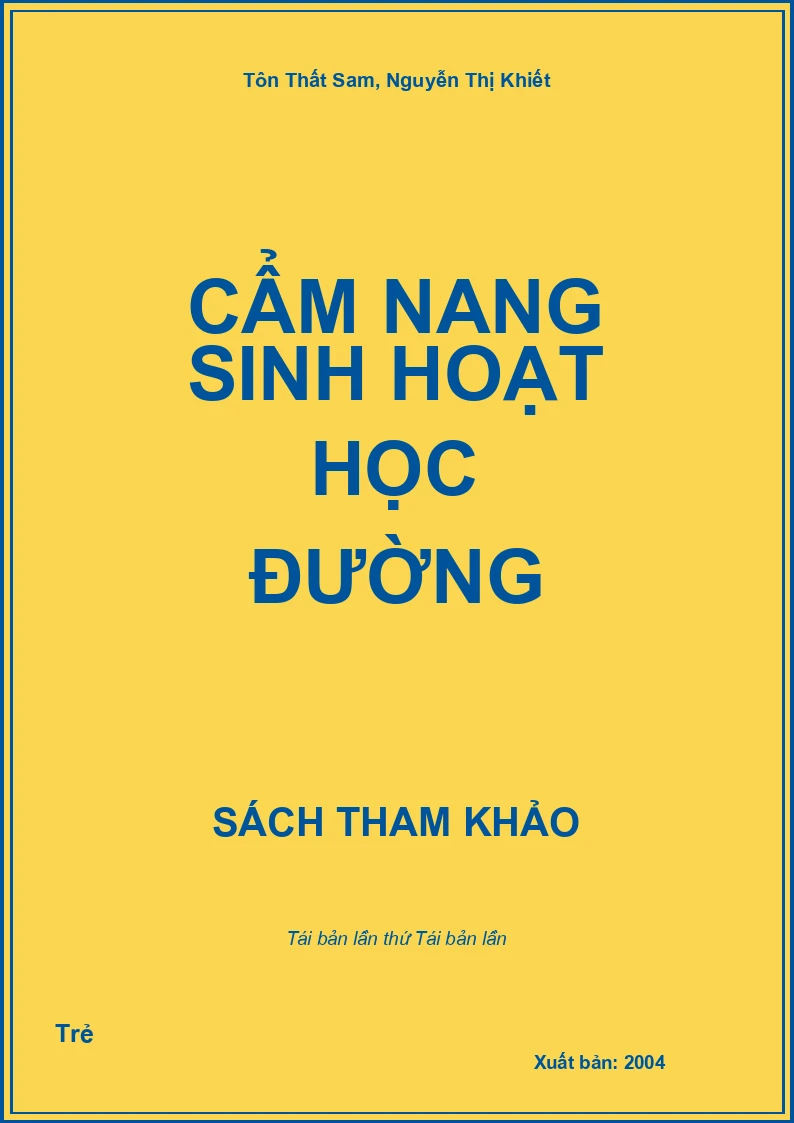 Cẩm nang sinh hoạt học đường
