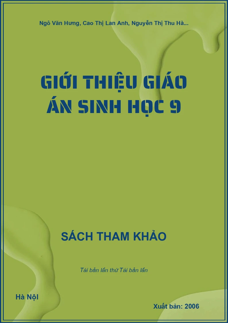 Giới thiệu giáo án Sinh học 9