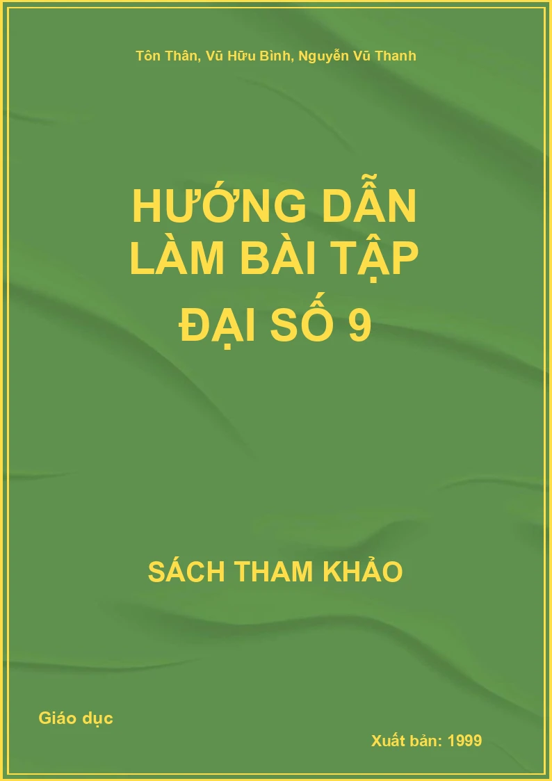 Hướng dẫn làm bài tập Đại số 9