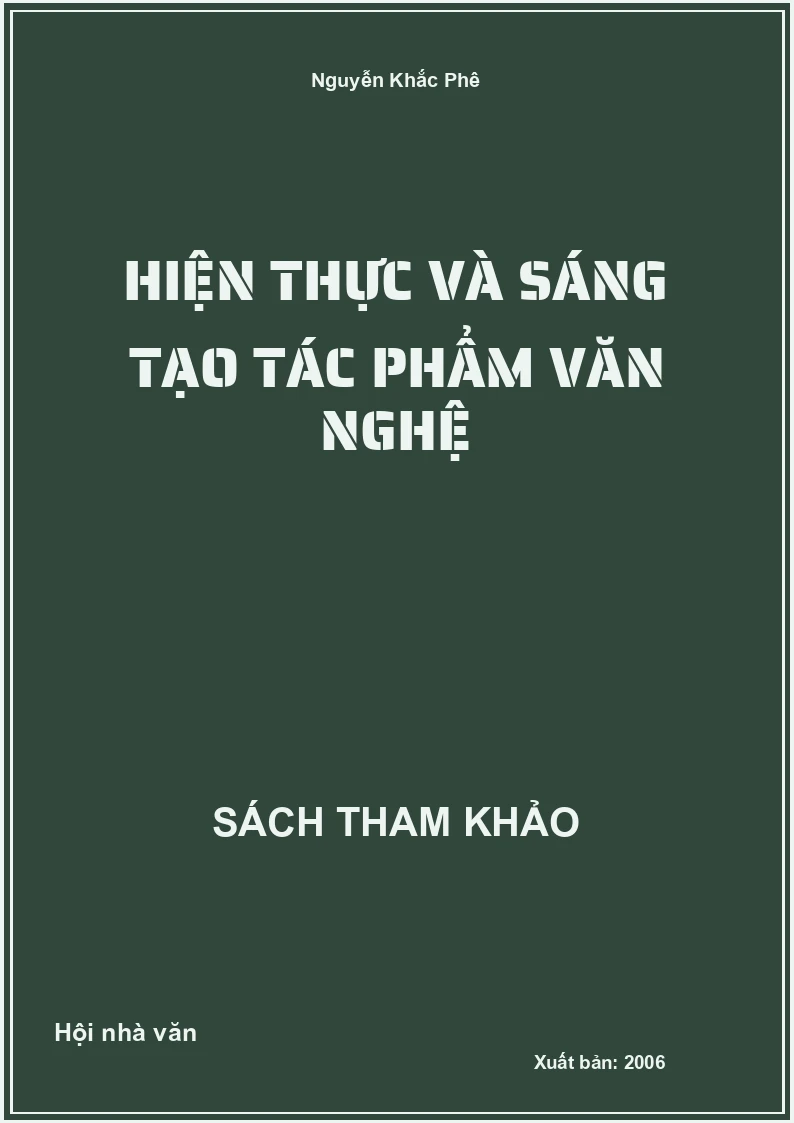 Hiện thực và sáng tạo tác phẩm văn nghệ