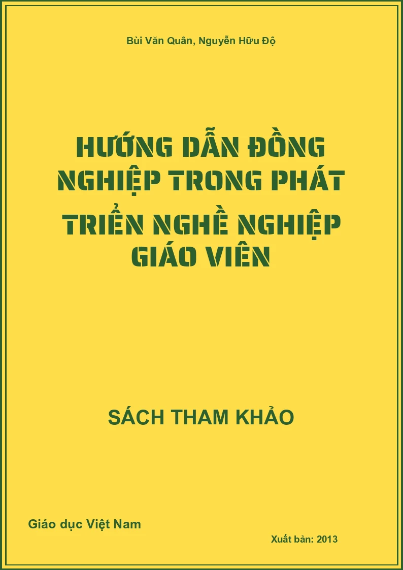 Hướng dẫn đồng nghiệp trong phát triển nghề nghiệp giáo viên