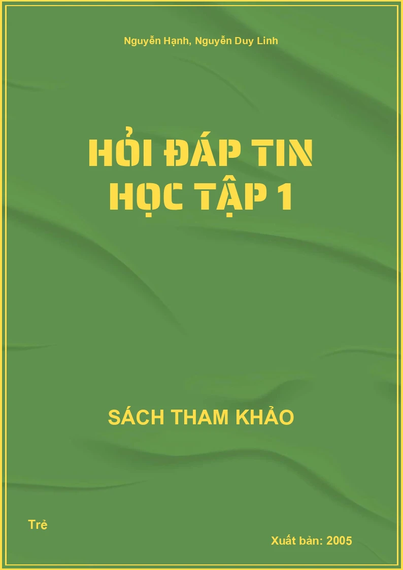 Hỏi đáp tin học tập 1