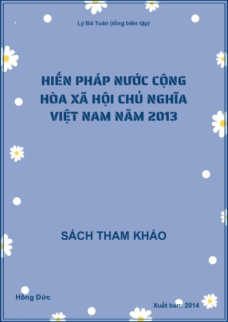 Hiến pháp nước cộng hòa xã hội chủ nghĩa Việt Nam năm 2013