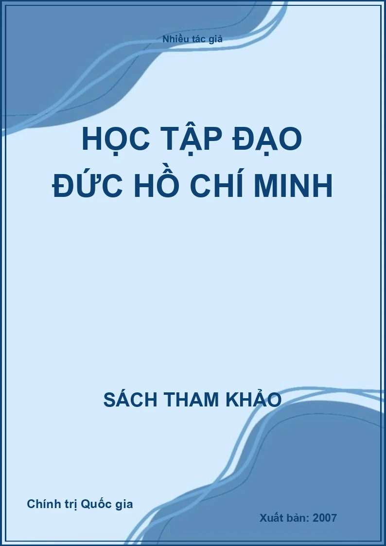 Học tập đạo đức Hồ Chí Minh