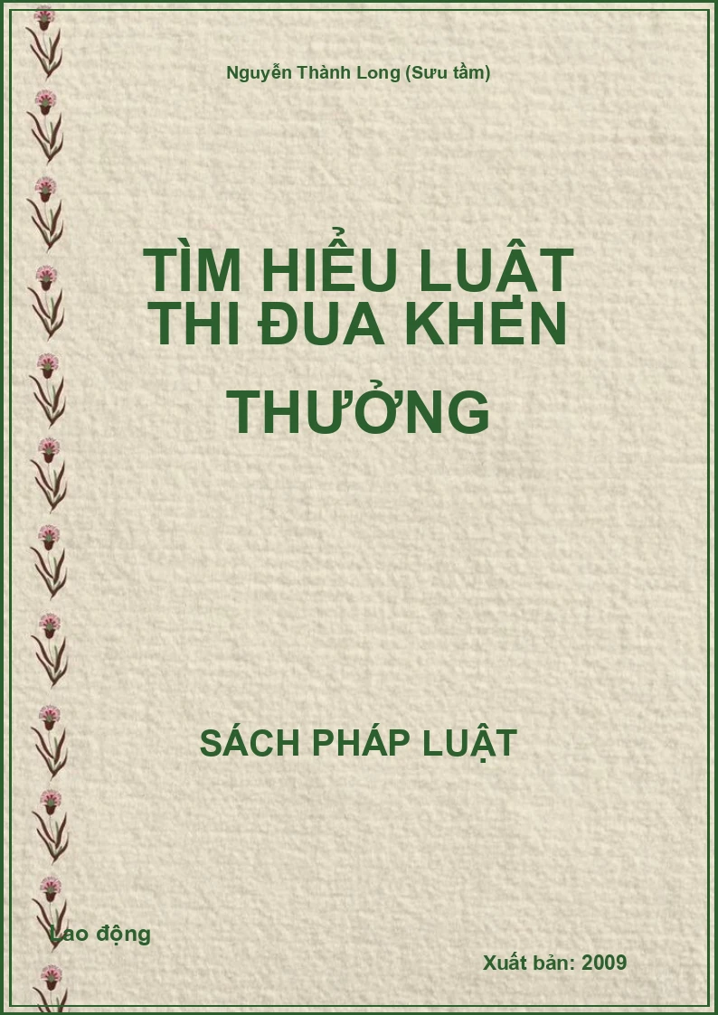Tìm hiểu Luật thi đua khen thưởng