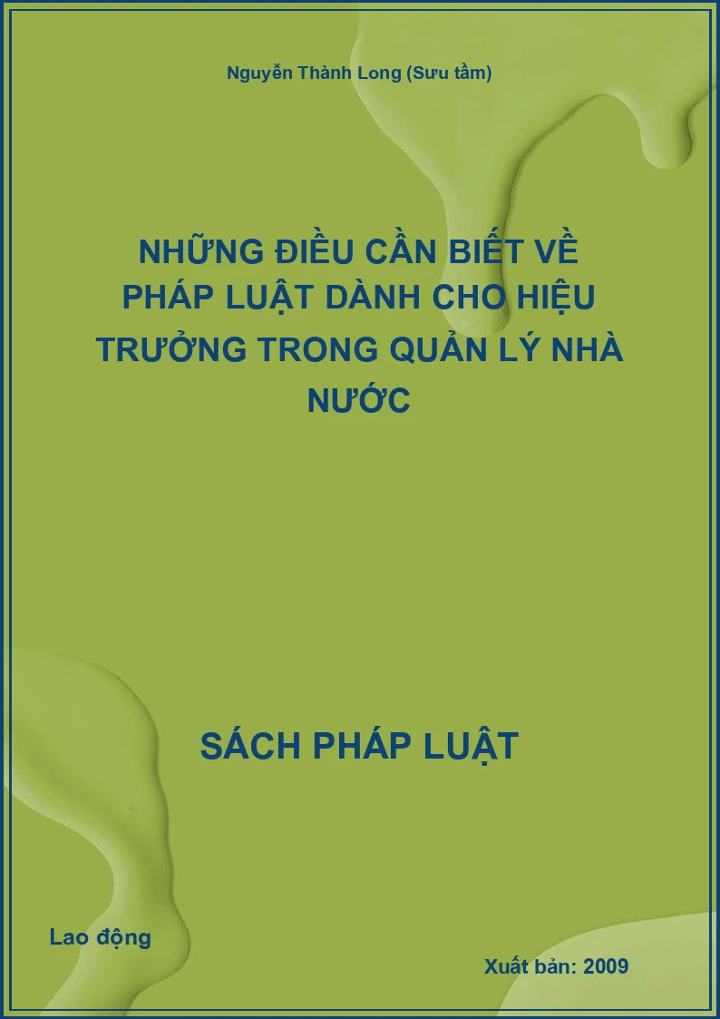 Những điều cần biết về pháp luật dành cho hiệu trưởng trong quản lý Nhà nước