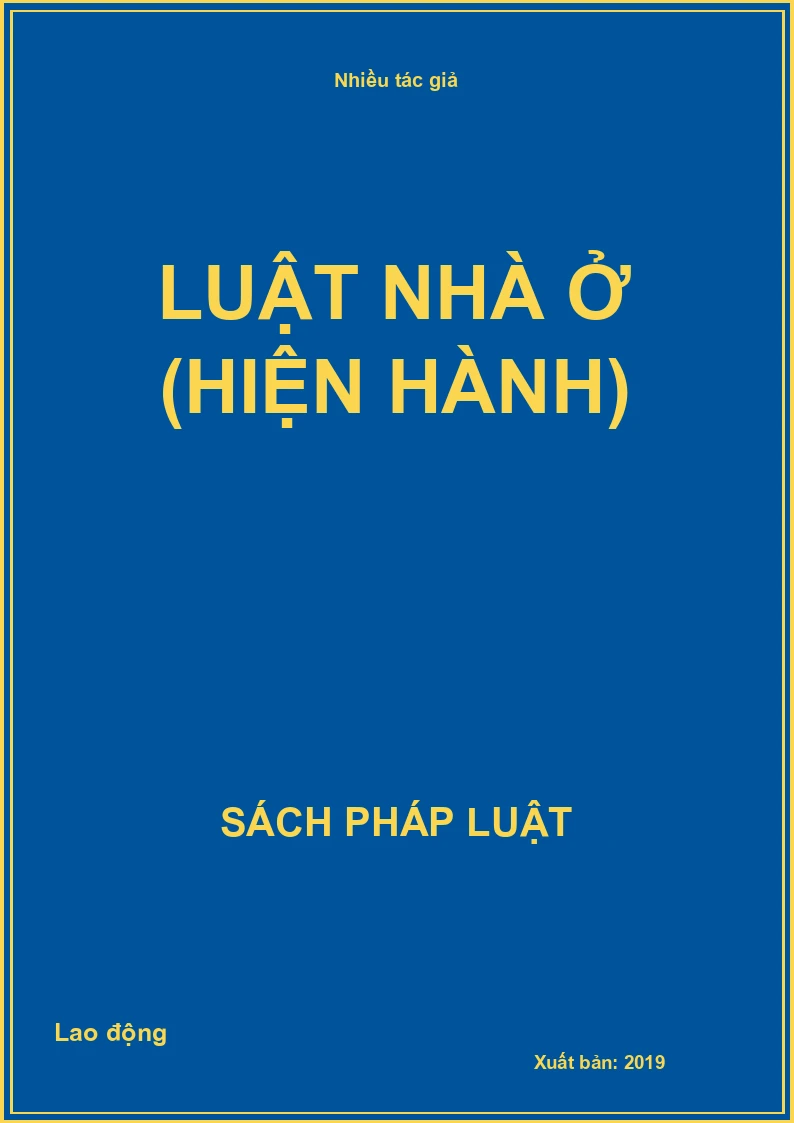 Luật Nhà ở (Hiện hành)