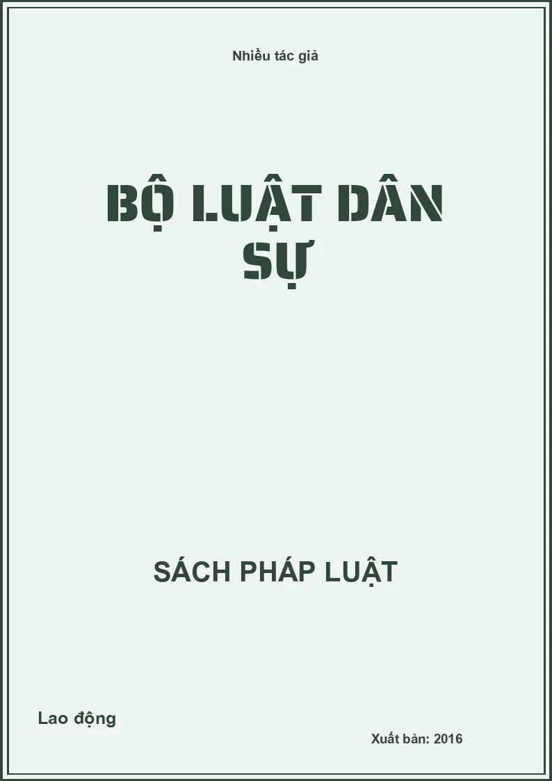 Bộ luật Dân sự