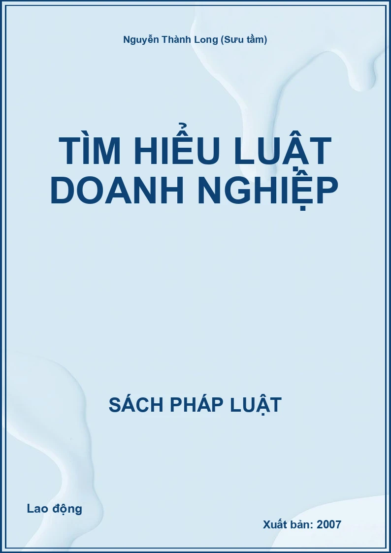 Tìm hiểu Luật Doanh nghiệp