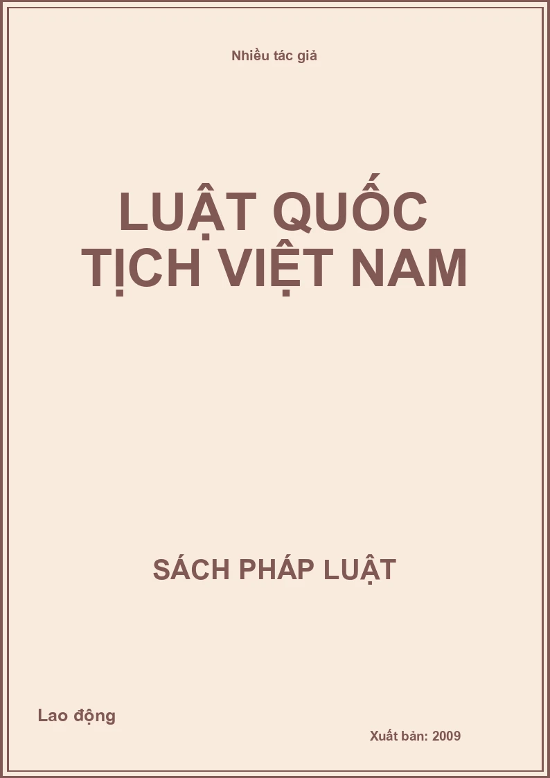 Luật Quốc tịch Việt Nam