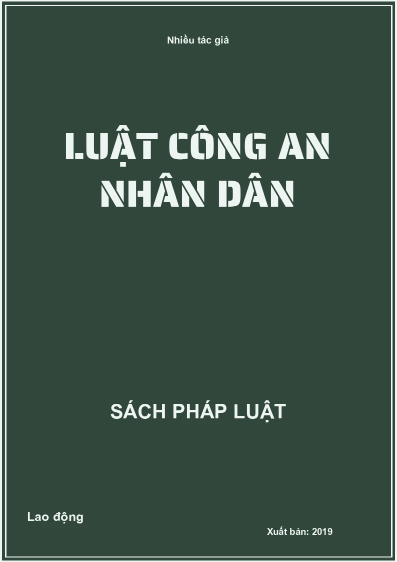 Luật Công an nhân dân