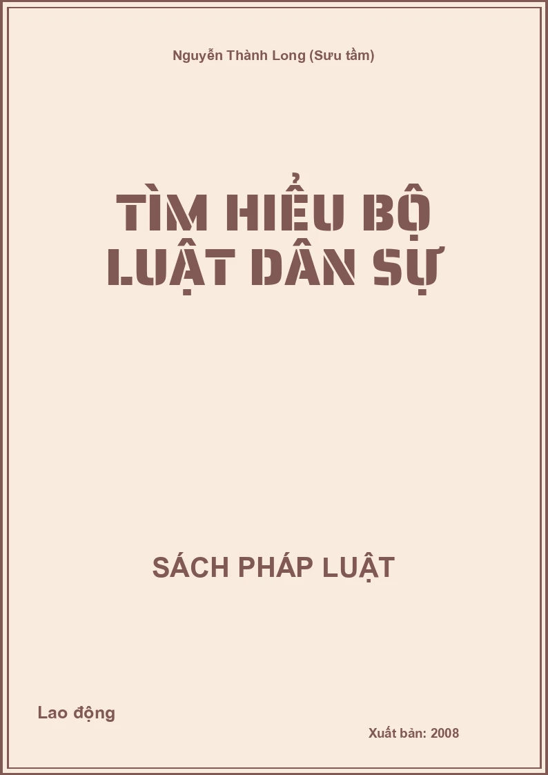 Tìm hiểu bộ luật Dân sự