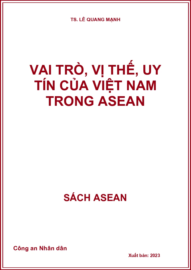 Vai trò, vị thế, uy tín của Việt Nam trong ASEAN