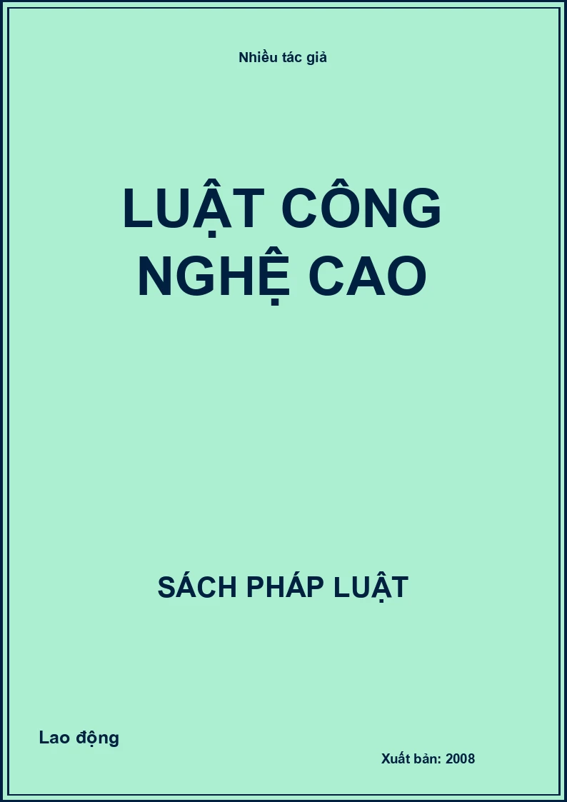 Luật Công nghệ cao