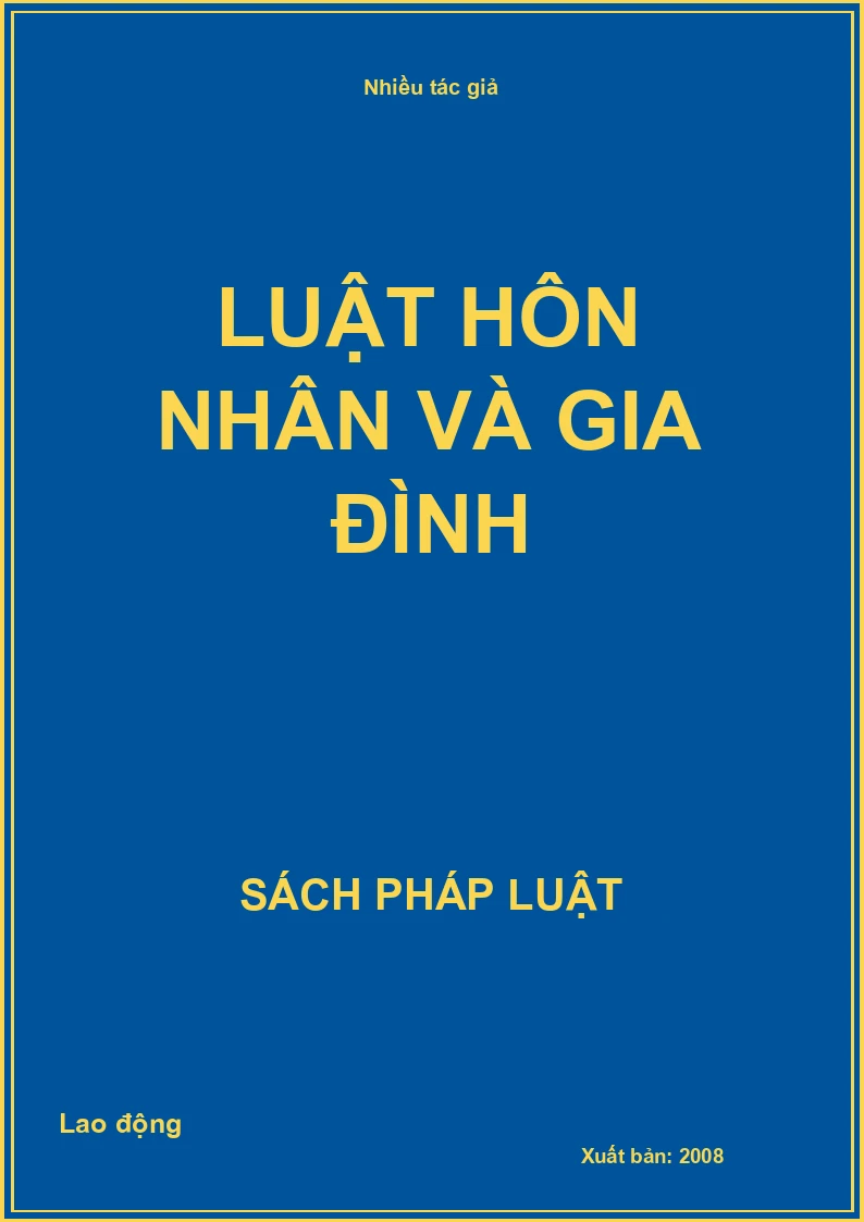 Luật Hôn nhân và Gia đình