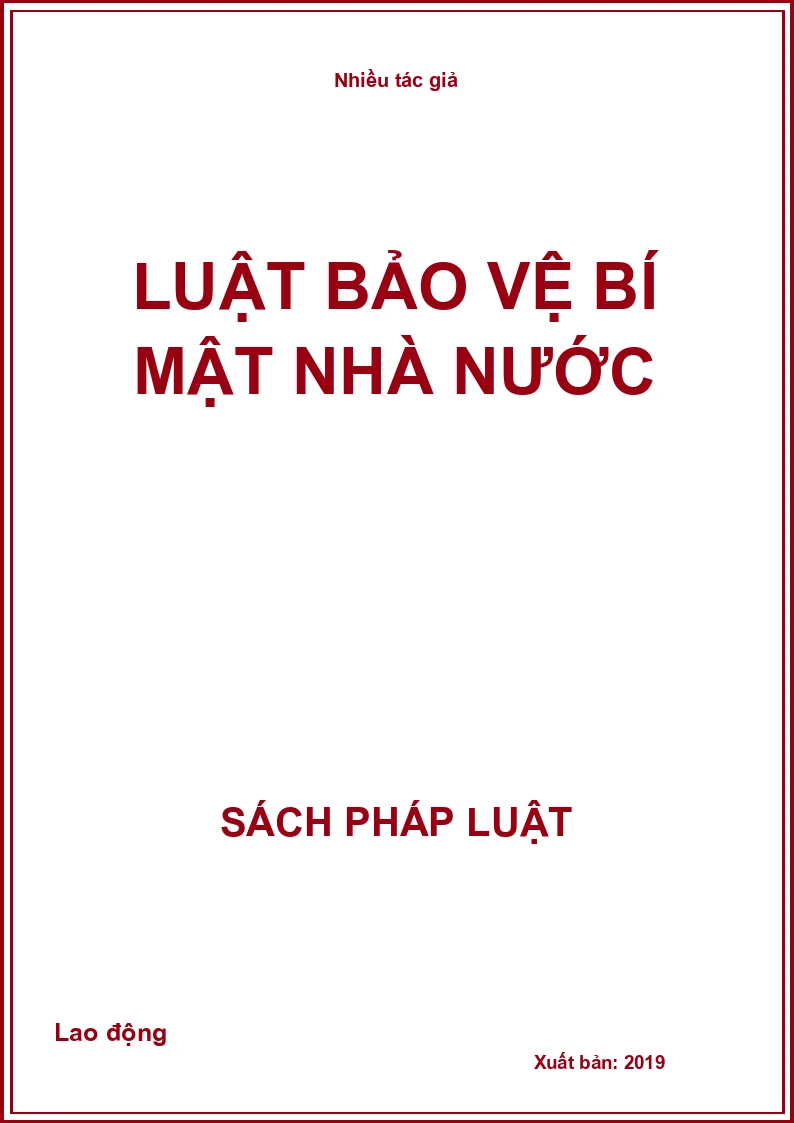 Luật Bảo vệ bí mật Nhà nước