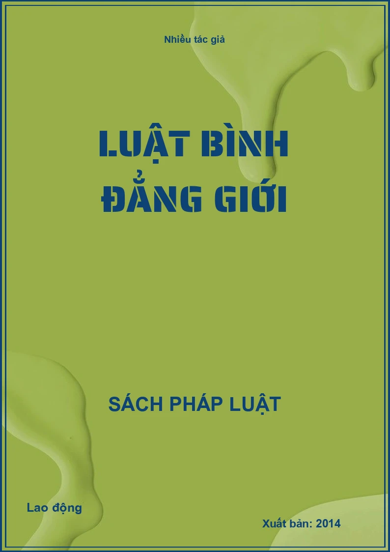 Luật Bình đẳng giới