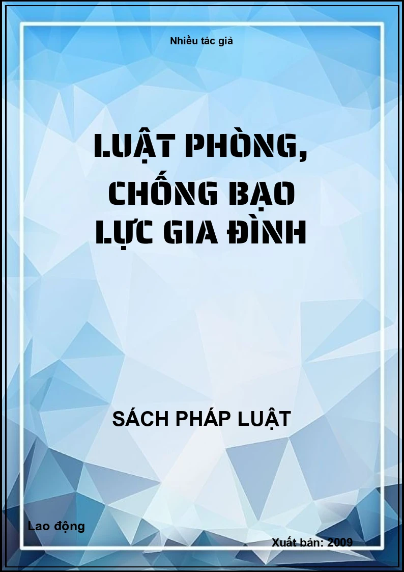 Luật Phòng, chống bạo lực gia đình