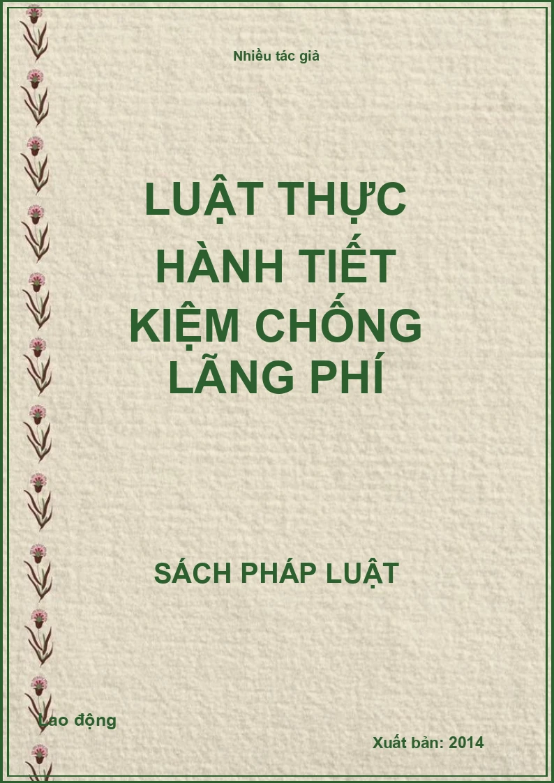 Luật Thực hành tiết kiệm chống lãng phí