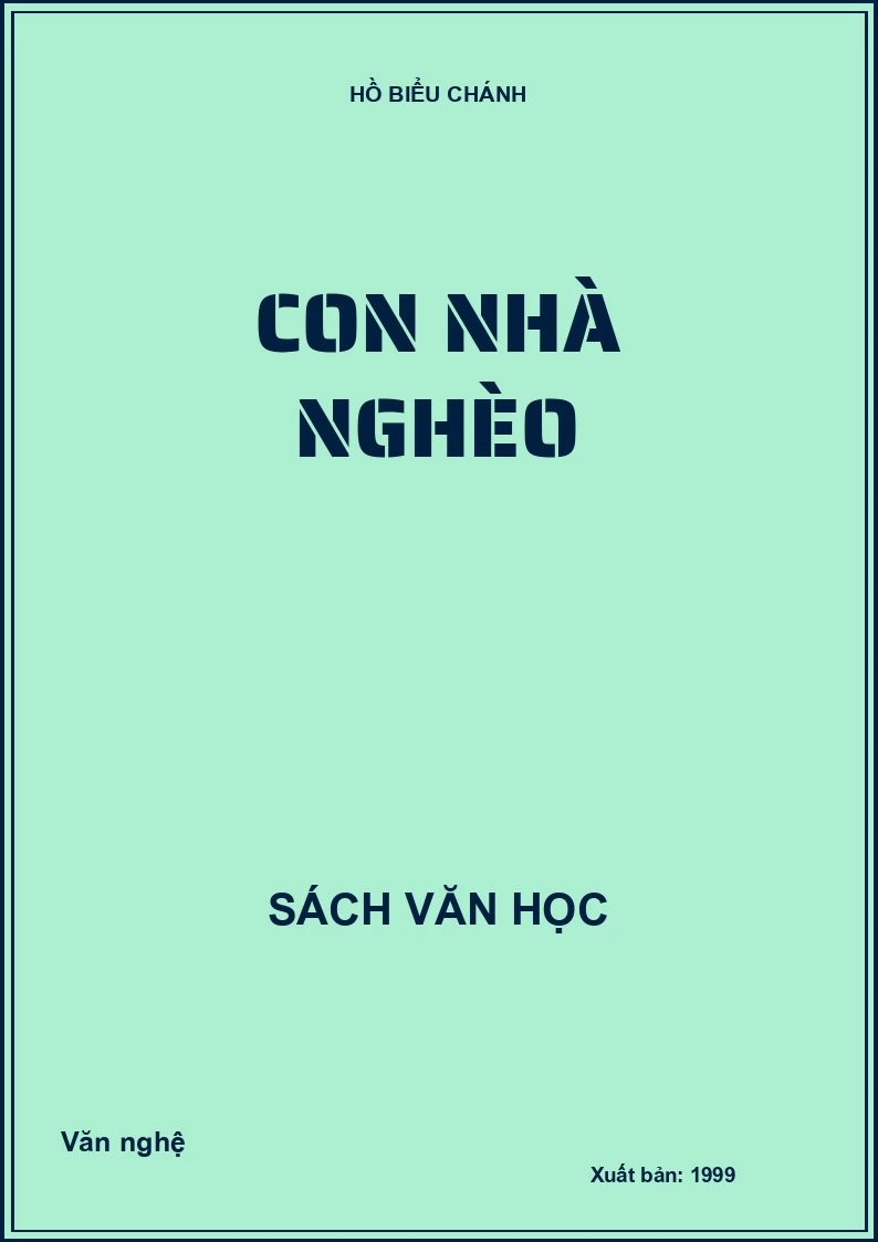 Con nhà nghèo