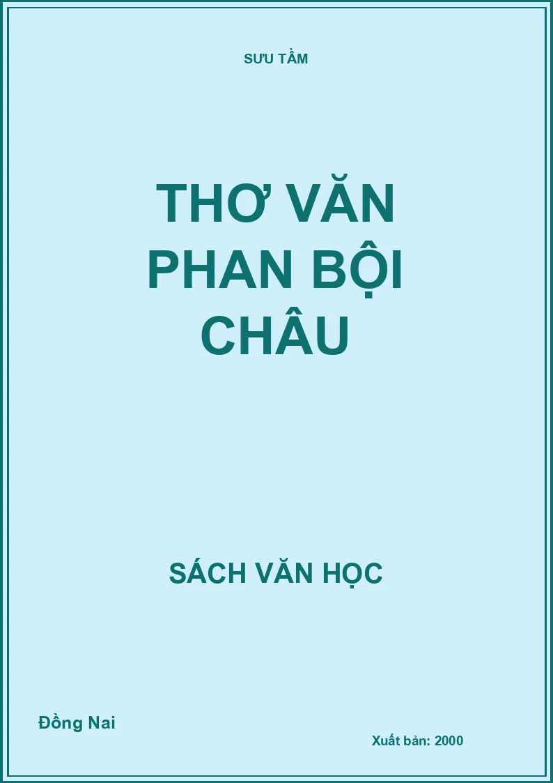 Thơ văn Phan Bội Châu