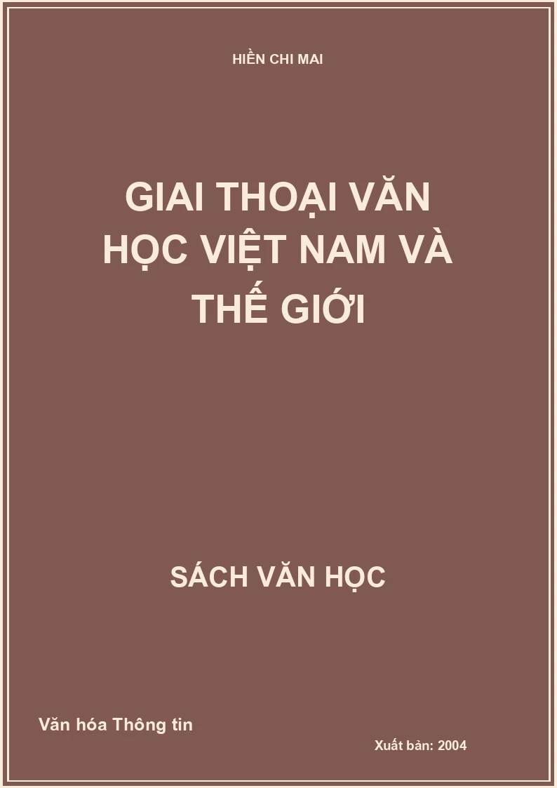 Giai thoại văn học Việt Nam và Thế giới
