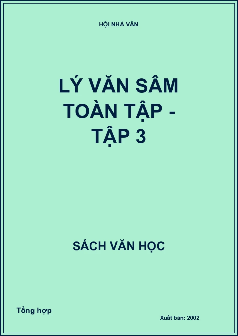 Lý Văn Sâm toàn tập - Tập 3