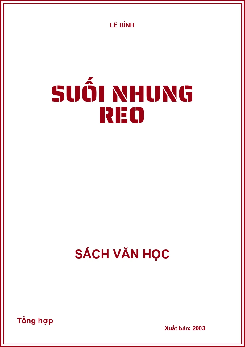 Suối nhung reo