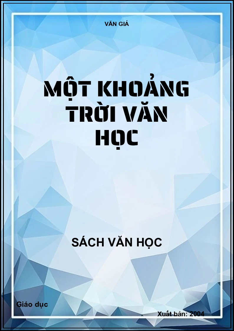 Một khoảng trời văn học
