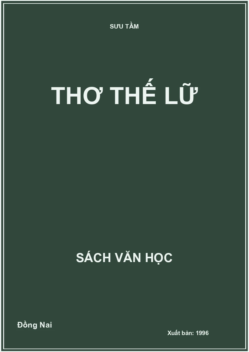 Thơ Thế Lữ