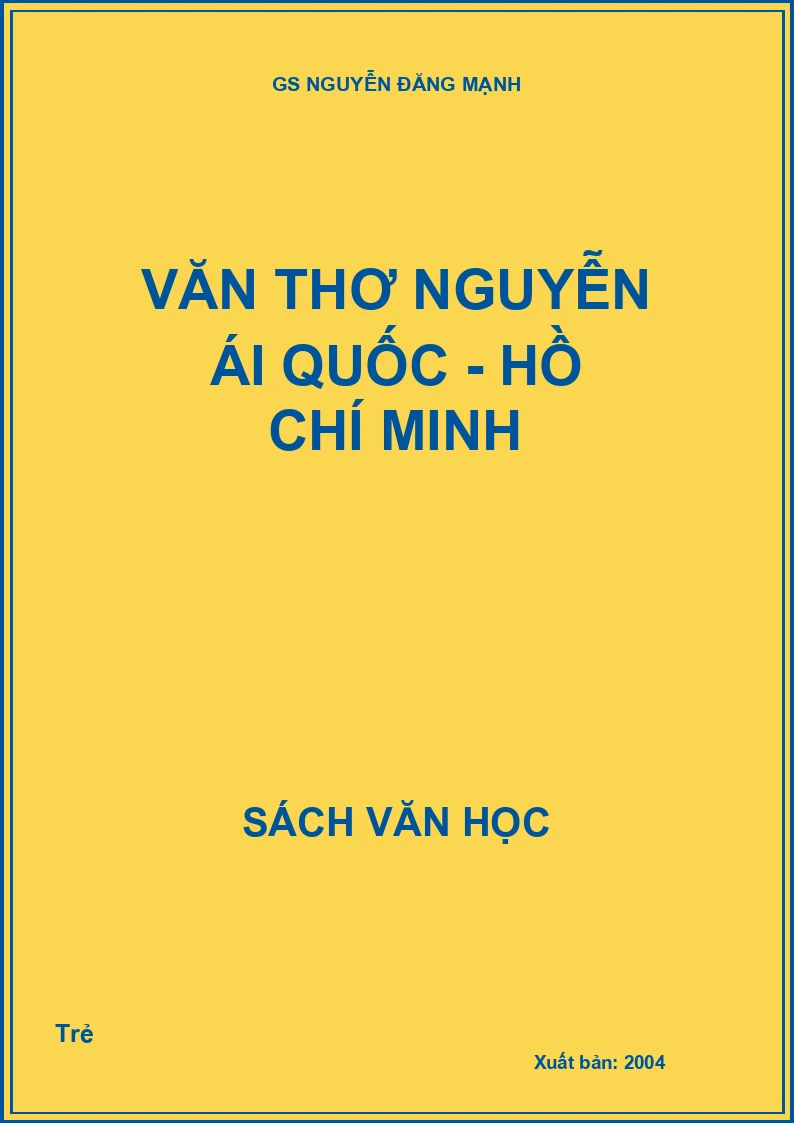 Văn thơ Nguyễn Ái Quốc - Hồ Chí Minh