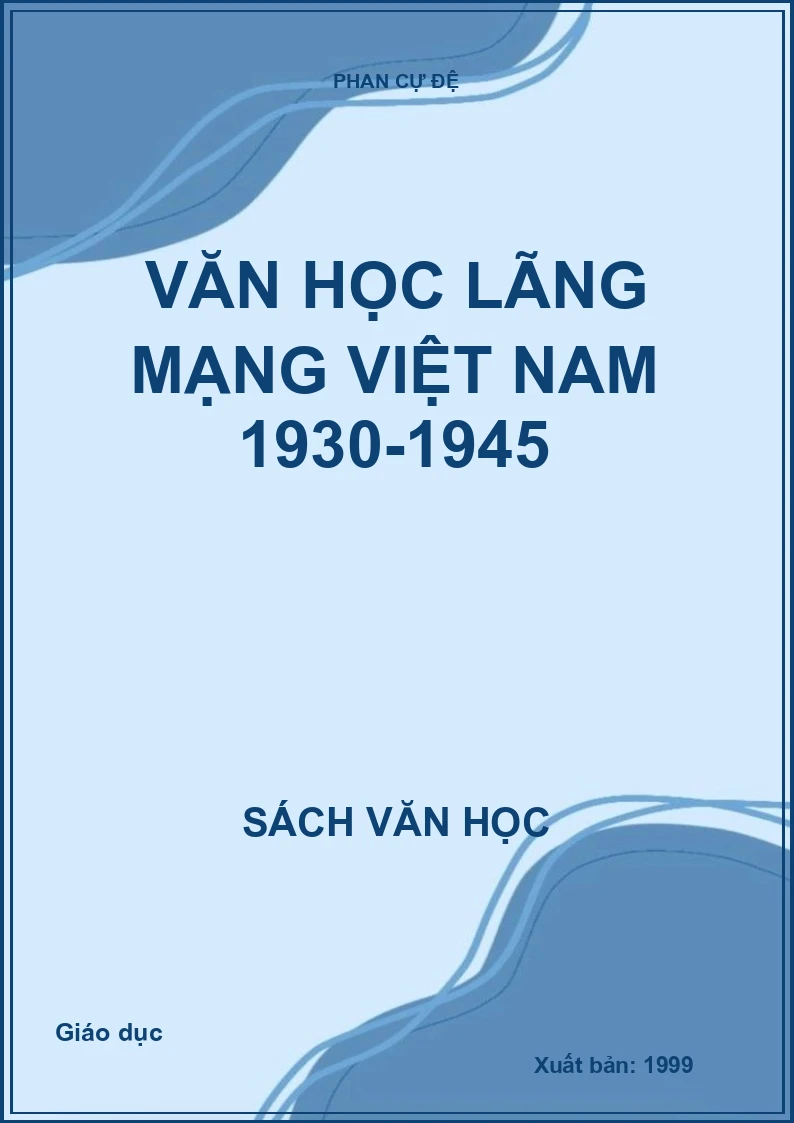 Văn học lãng mạng Việt Nam 1930-1945