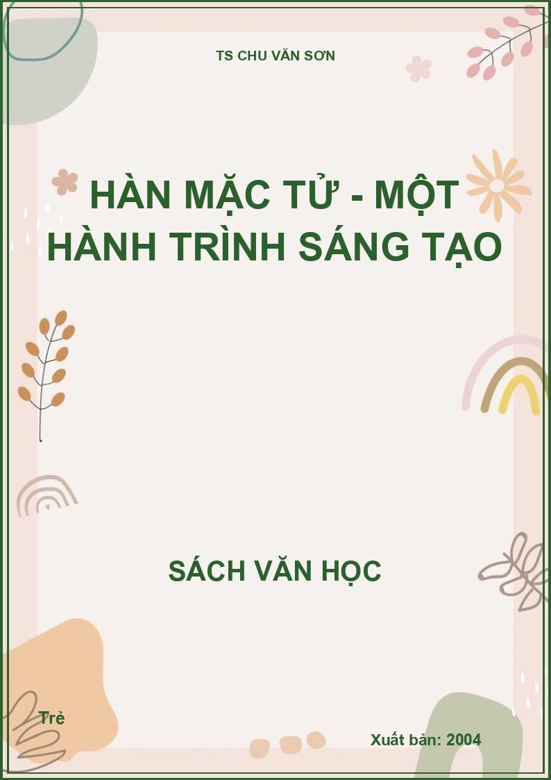 Hàn Mặc Tử - Một hành trình sáng tạo