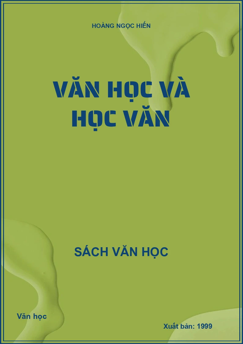 Văn học và học văn