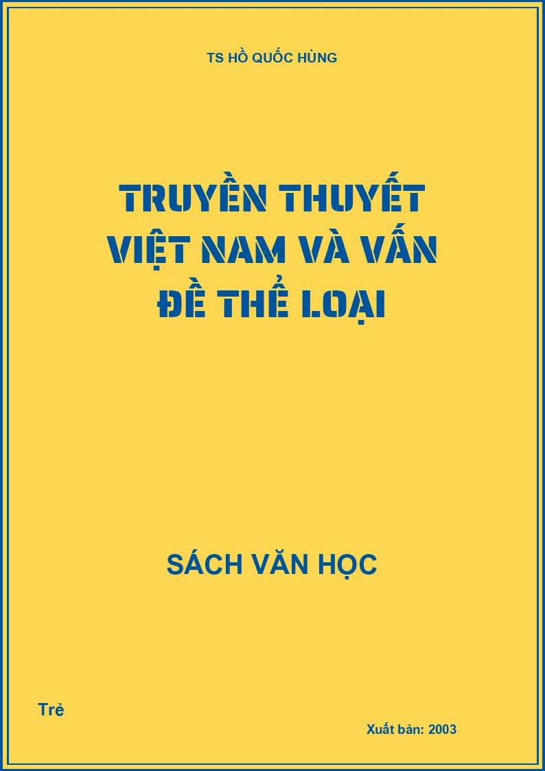Truyền thuyết Việt Nam và vấn đề thể loại