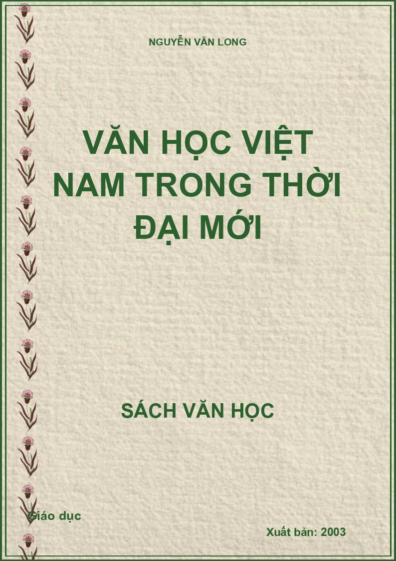 Văn học Việt Nam trong thời đại mới