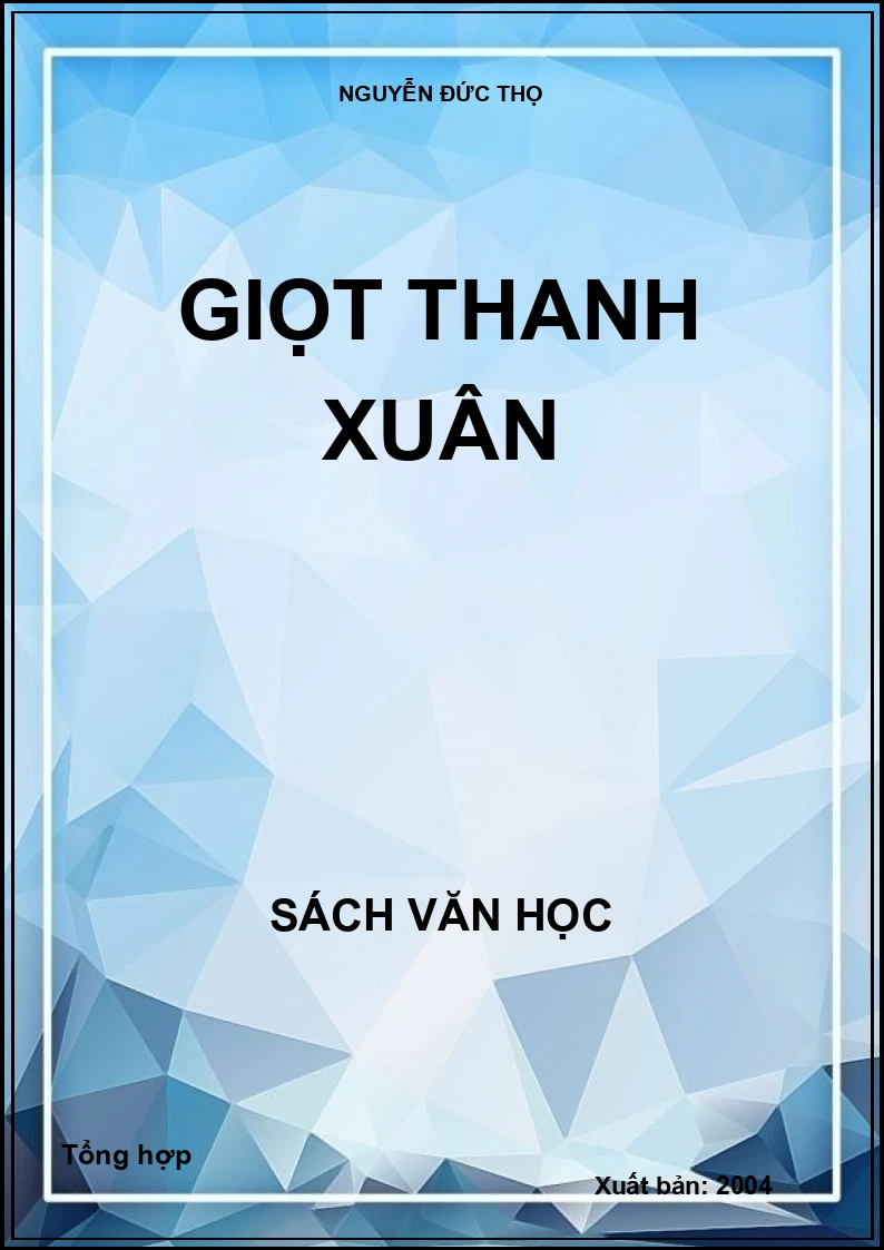Giọt thanh xuân