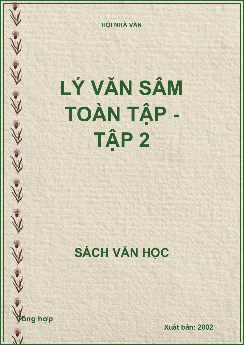 Lý Văn Sâm toàn tập - Tập 2