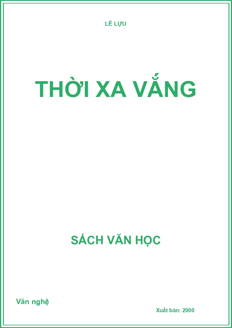 Thời xa vắng
