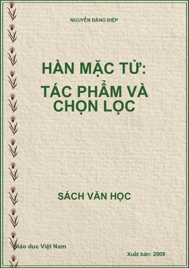 Hàn Mặc Tử: Tác phẩm và chọn lọc