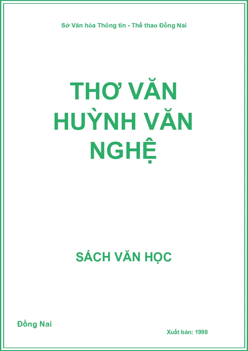 Thơ văn Huỳnh Văn Nghệ