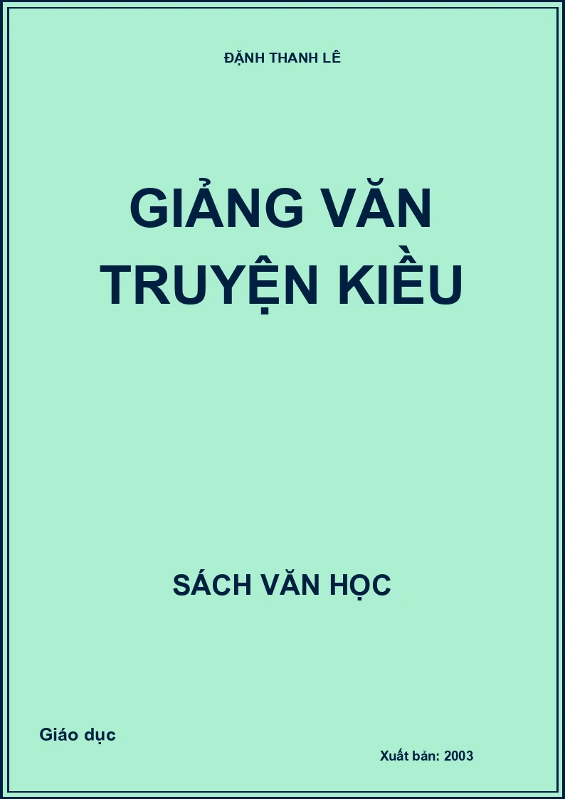 Giảng văn Truyện Kiều