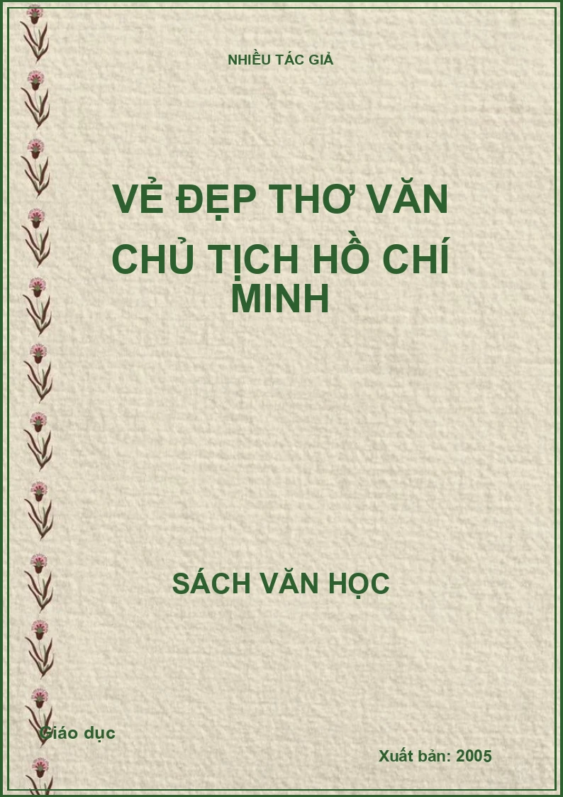 Vẻ đẹp thơ văn chủ tịch Hồ Chí Minh
