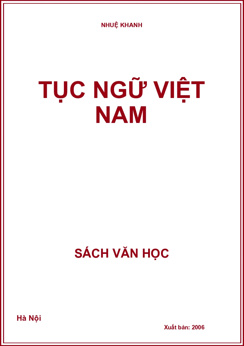 Tục ngữ Việt Nam