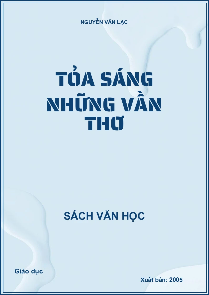 Tỏa sáng những vần thơ