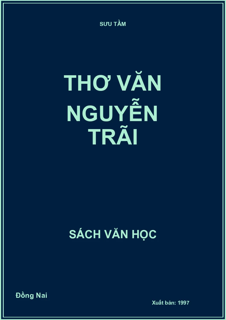 Thơ văn Nguyễn Trãi