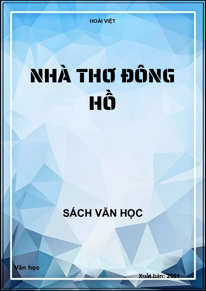 Nhà thơ Đông Hồ