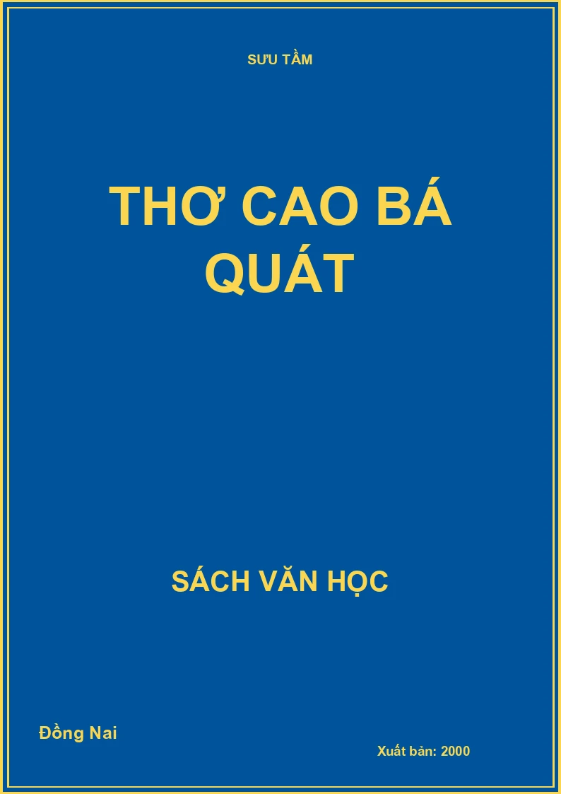 Thơ Cao Bá Quát