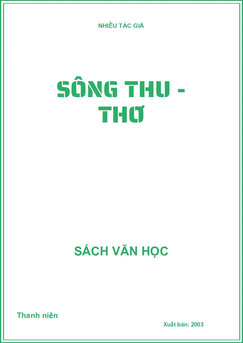 Sông thu - Thơ